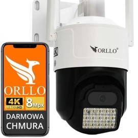 Kamera IP ORLLO Z17 Ultra 4K zewnętrzna obrotowa GSM...