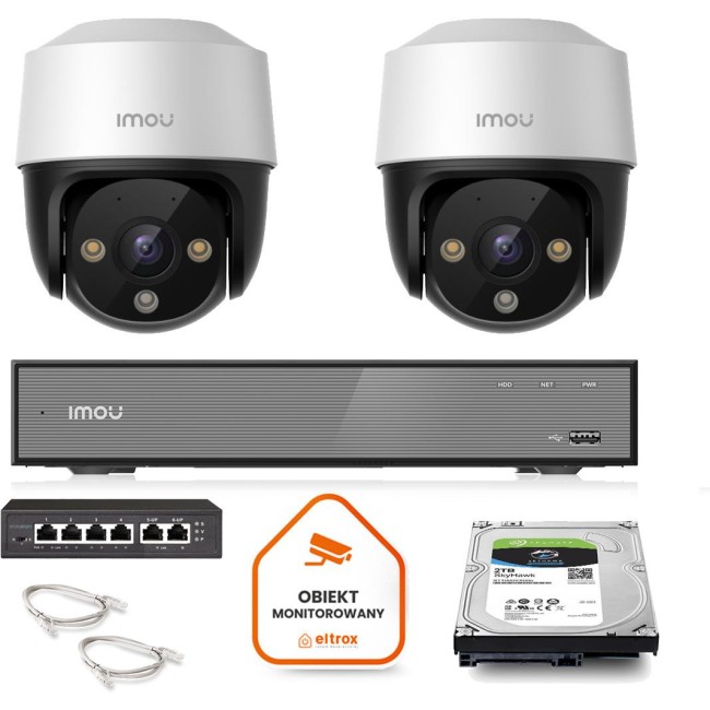 Zestaw monitoringu Imou 2x kamera IP Cruiser 4MP POE