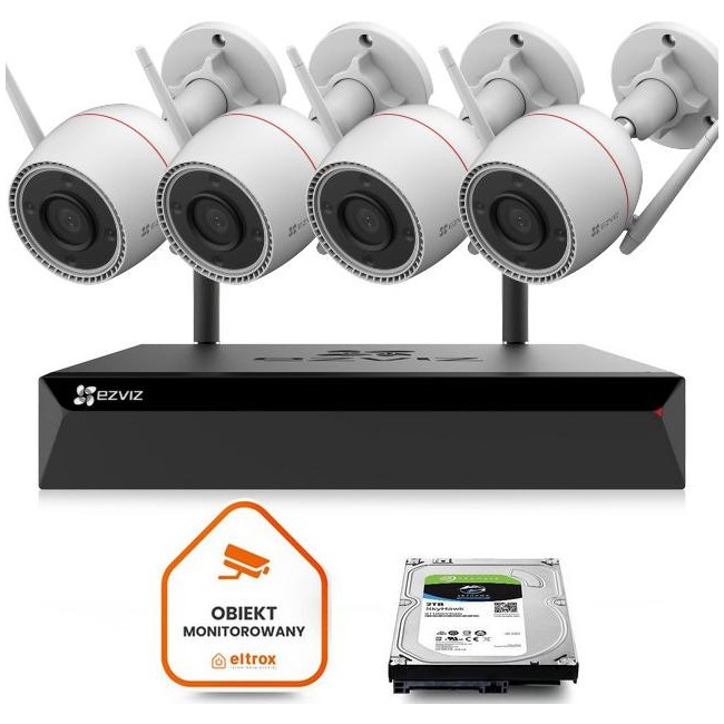 Zestaw do monitoringu Wi-Fi EZVIZ 4x H3c 2K+ 4MP