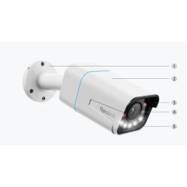 Kamera IP Reolink P430 POE 8MP 5x zoom biała