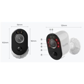 Kamera IP Reolink Argus Series B310 3MP Wi-Fi bateryjna