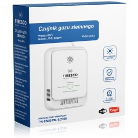 Czujnik gazu ziemnego Firesco JT-ZL2010W z WiFi...
